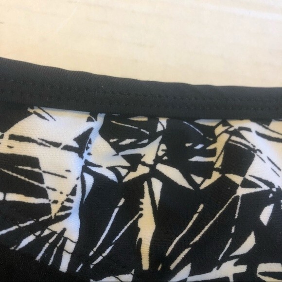 CONVERSE Large Black White Bikini Bottom Swim Lined Pool Beach Sun Neutral - Picture 3 of 6